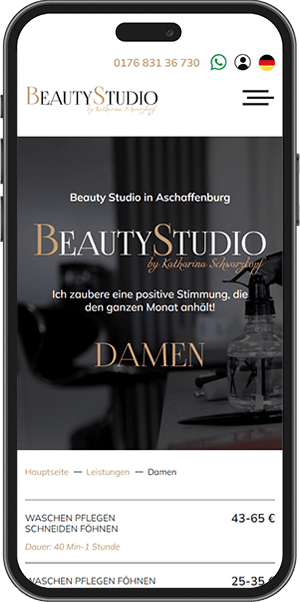 Beauty Studio von Katharina Schwarzkopf mobile