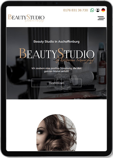 Beauty Studio von Katharina Schwarzkopf tablet