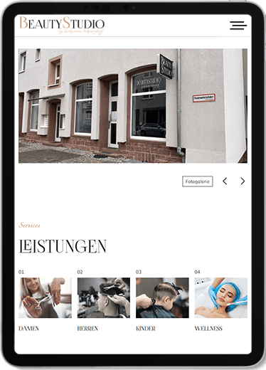 Beauty Studio von Katharina Schwarzkopf tablet