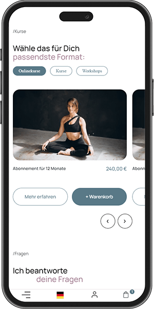 StayFitWithAn — Kursbeschreibung auf mobilen Geräten