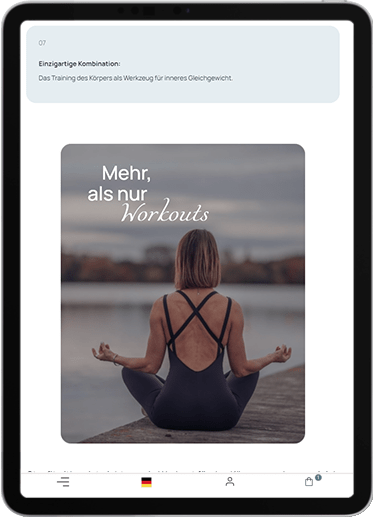 StayFitWithAn — Kundenrezensionen-Seite für Tablets