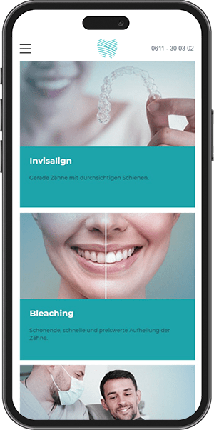 Zahnarzt am Markt mobile Ansicht