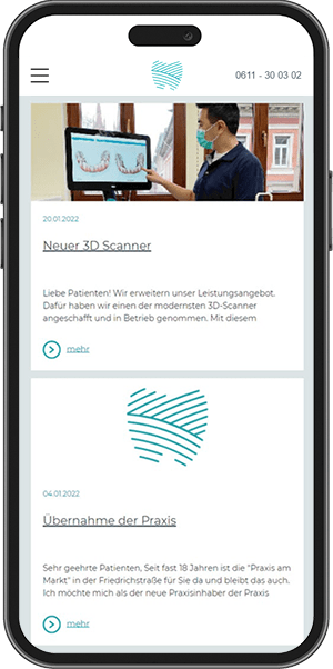 Zahnarzt am Markt mobile Ansicht