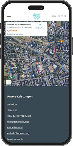 Zahnarzt am Markt mobile Ansicht
