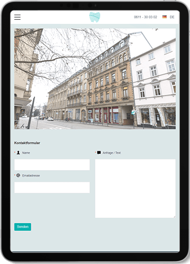 Zahnarzt am Markt Tablet-Ansicht